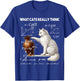 Funny Physics What Cats Really Think Math Humor T-Shirt - T-Shirt | Royal