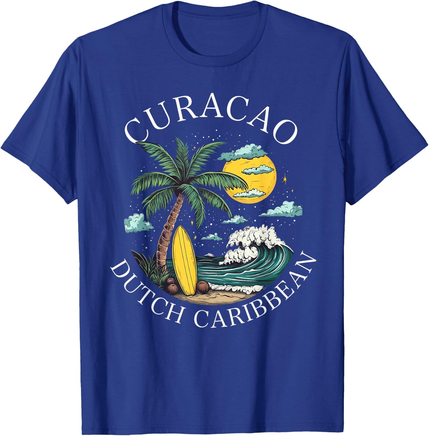 Curacao Caribbean Dutch Souvenir Vacation Reminder Men Women T-Shirt - T-Shirt | Royal