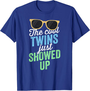 The Cool Twins Just Showed Up Sister Brother School T-Shirt - T-Shirt | Royal