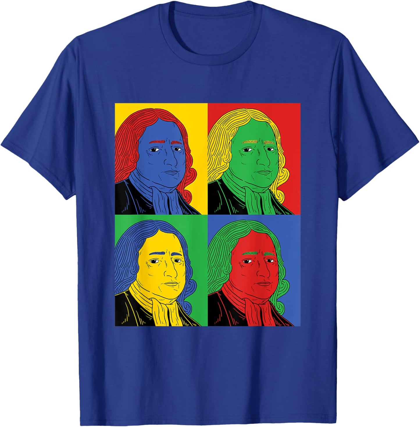 John Wesley Pop Art - Retro History T-Shirt - T-Shirt | Royal