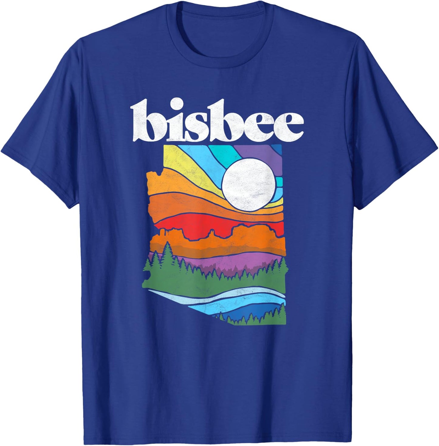Bisbee Arizona Vintage Nature Design Outdoor Graphic T-Shirt - T-Shirt | Royal