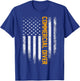 Vintage Commercial Diver Distressed American Flag Patriotic Men T-Shirt - T-Shirt | Royal