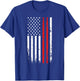 Drum Sticks on a Vintage American Flag for Drummers T-Shirt - T-Shirt | Royal