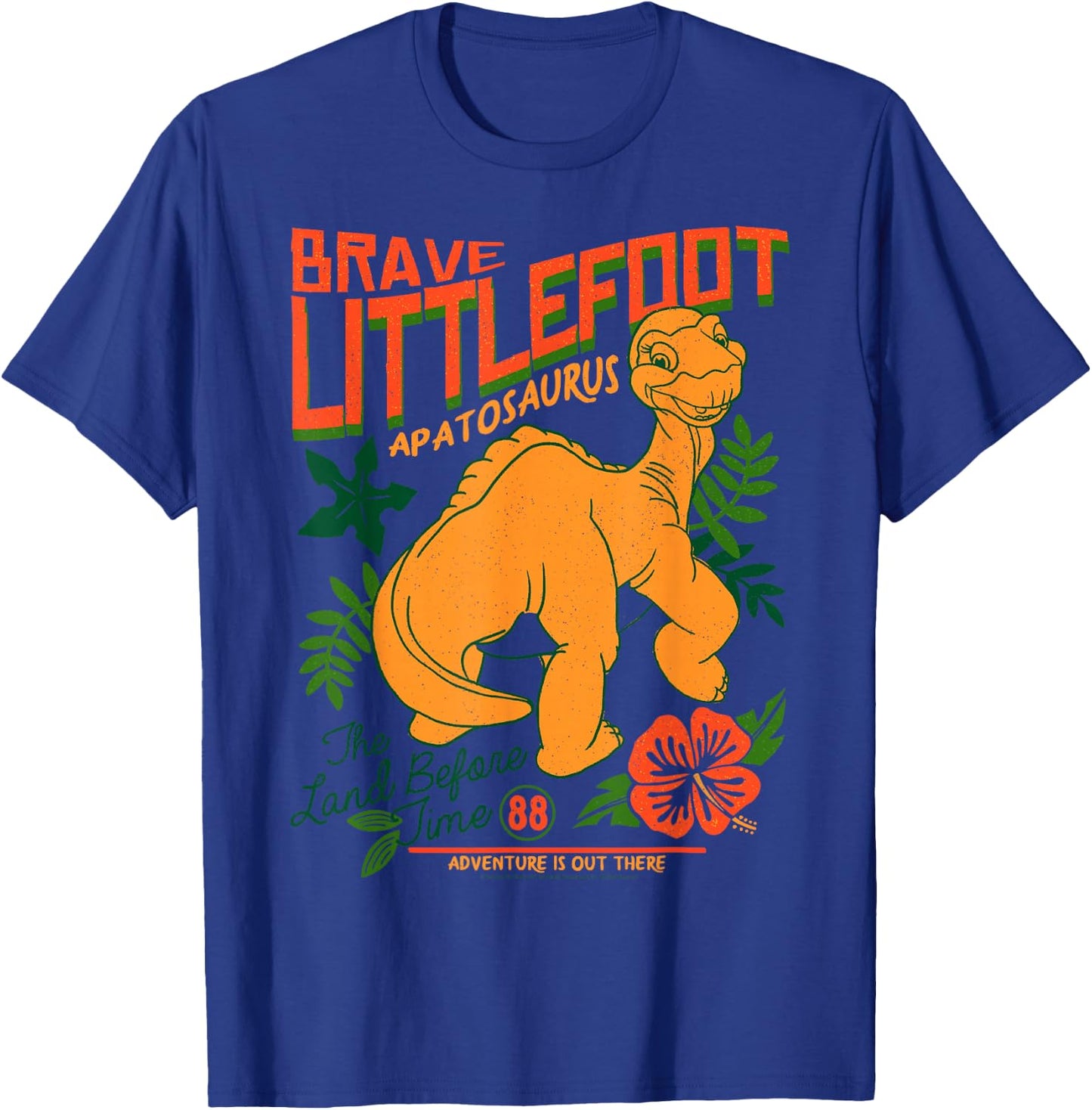 Land Before Time Brave Littlefoot Adventure is Out There Small T-Shirt - T-Shirt | Royal