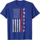 American Flag ASL Shirt American Sign Language America USA T-Shirt - T-Shirt | Royal