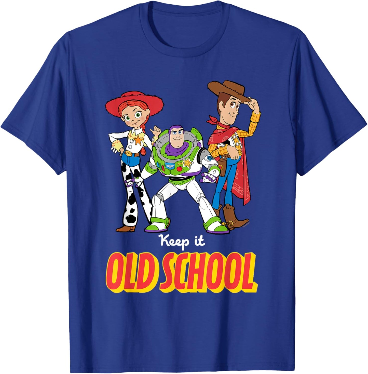 Disney and Pixar's Toy Story 5 Hero Trio Keep it Old School T-Shirt - T-Shirt | Royal