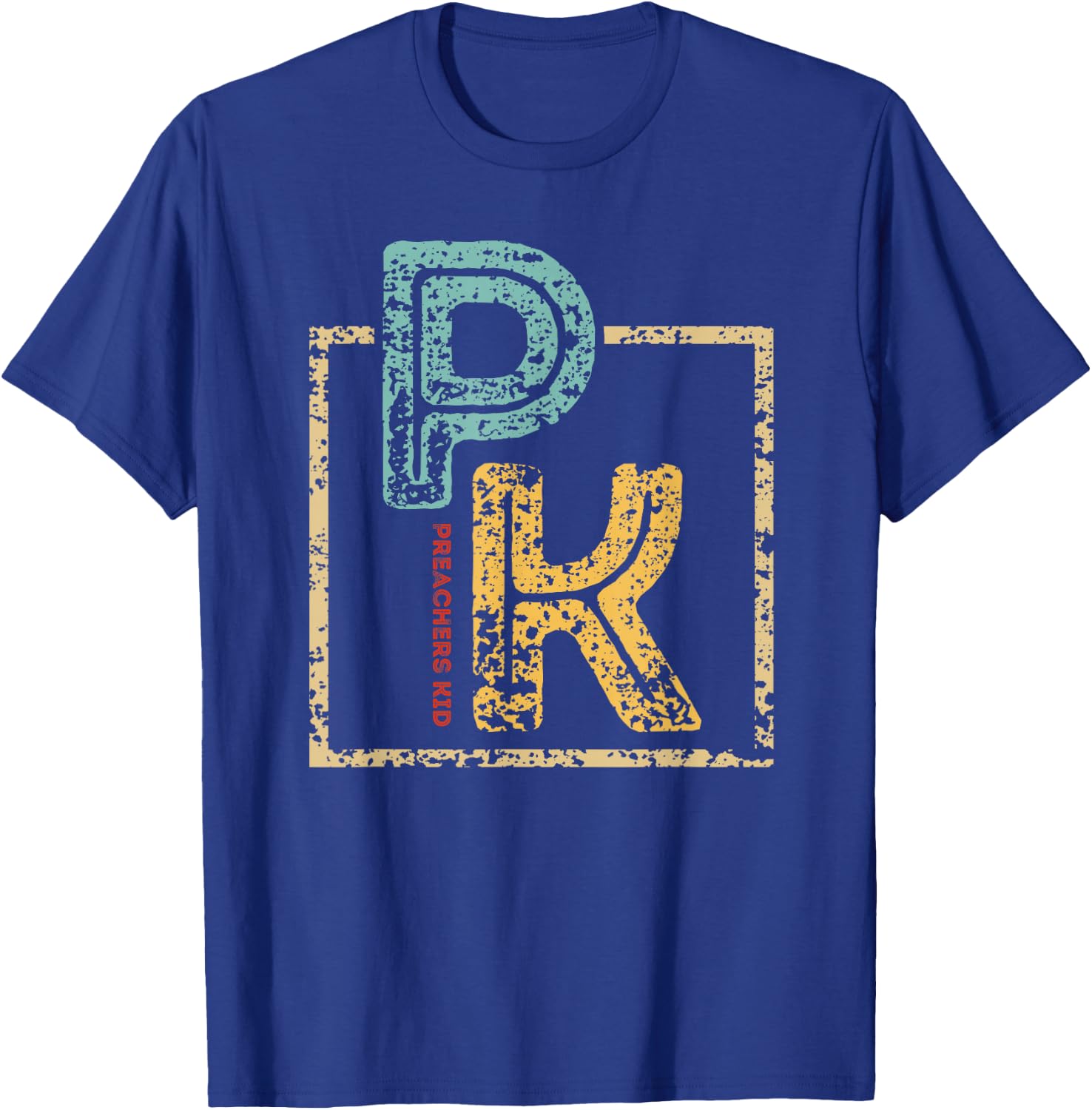 Preachers Kid Distressed Shirt for Pastors Children T-Shirt - T-Shirt | Royal