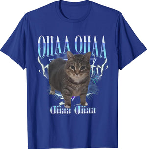 Funny Viral Spining Cat Meme Oiiaa Oiiaa Cat Silly Meme T-Shirt - T-Shirt | Royal