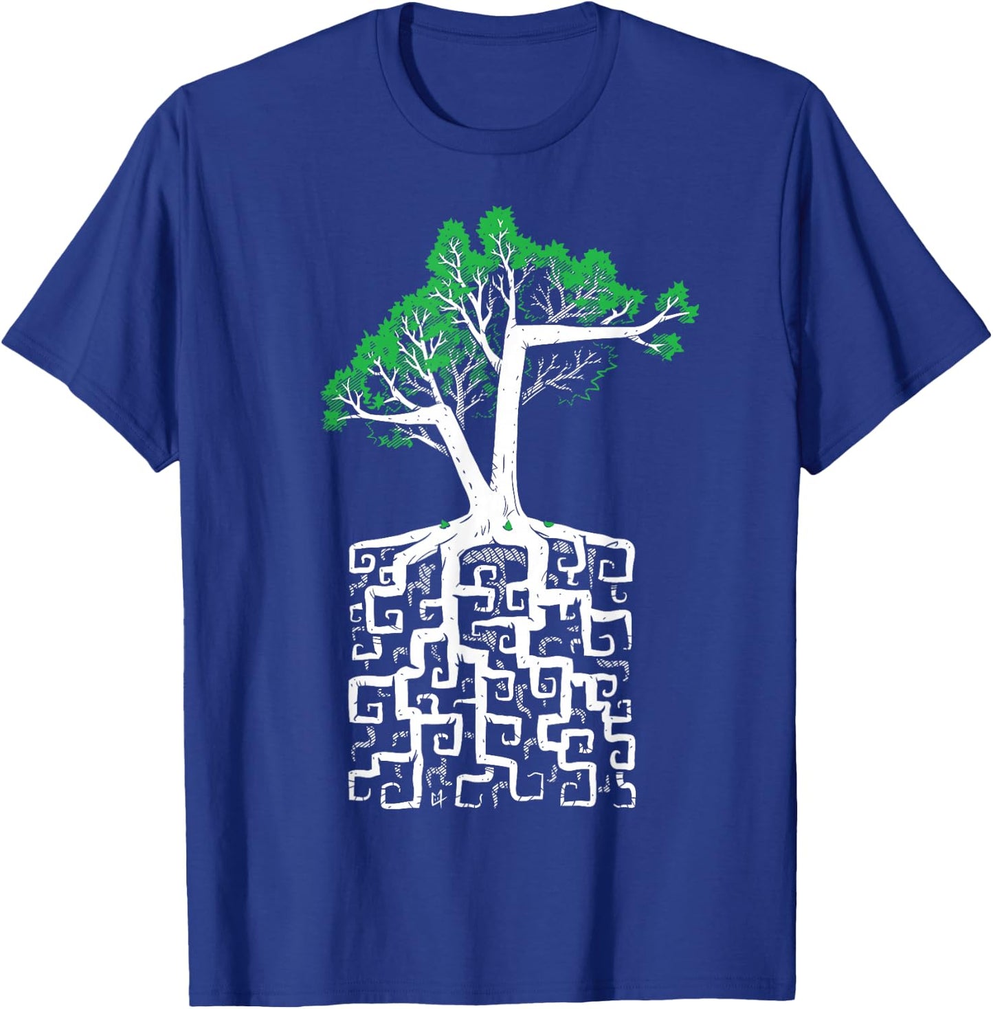 Square Root Pun with a Tree and Math T-Shirt - T-Shirt | Royal