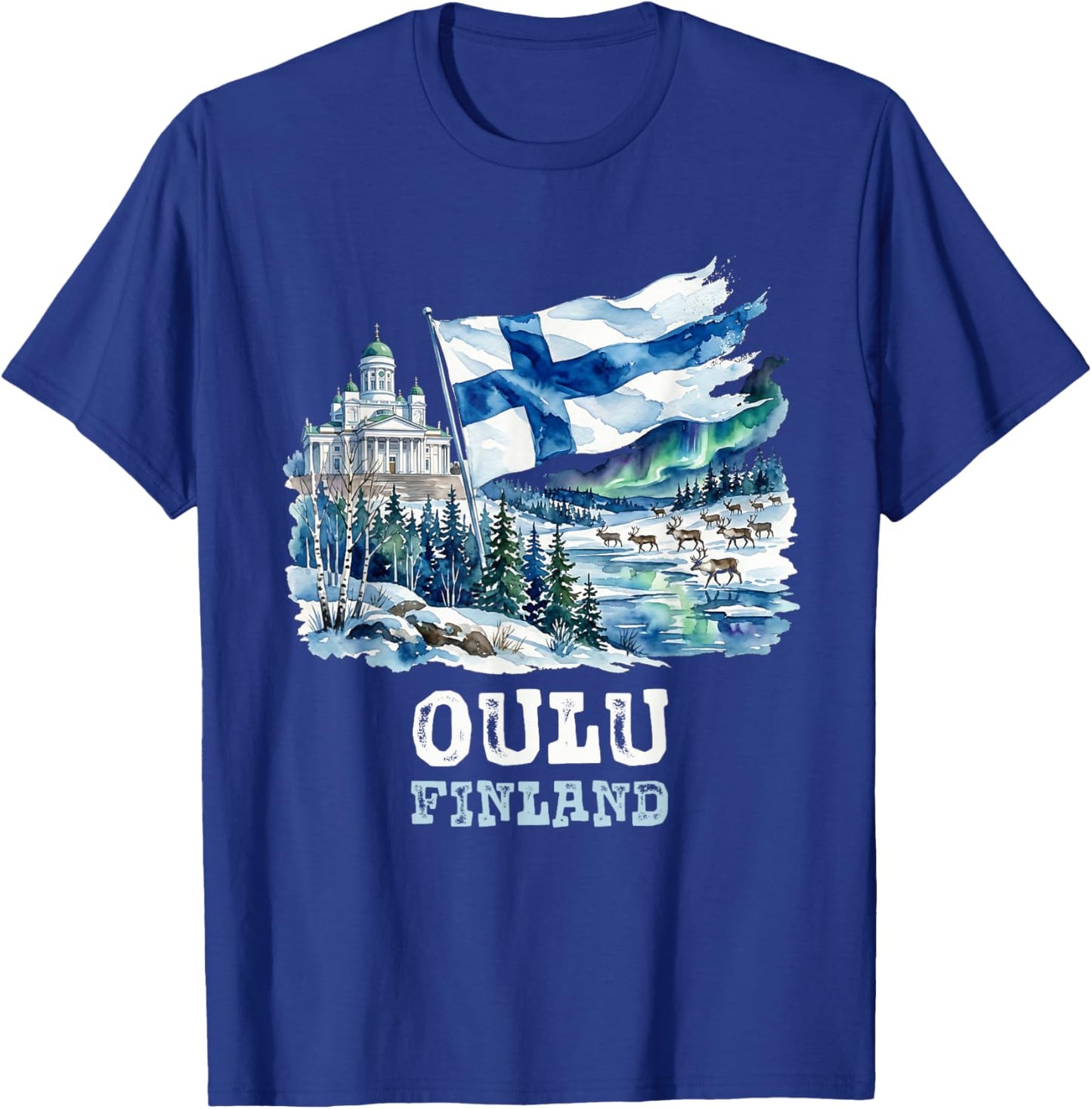 Oulu Finland T-Shirt - T-Shirt | Royal