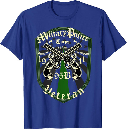 Military Police 95 Bravo Veteran T-Shirt - T-Shirt | Royal