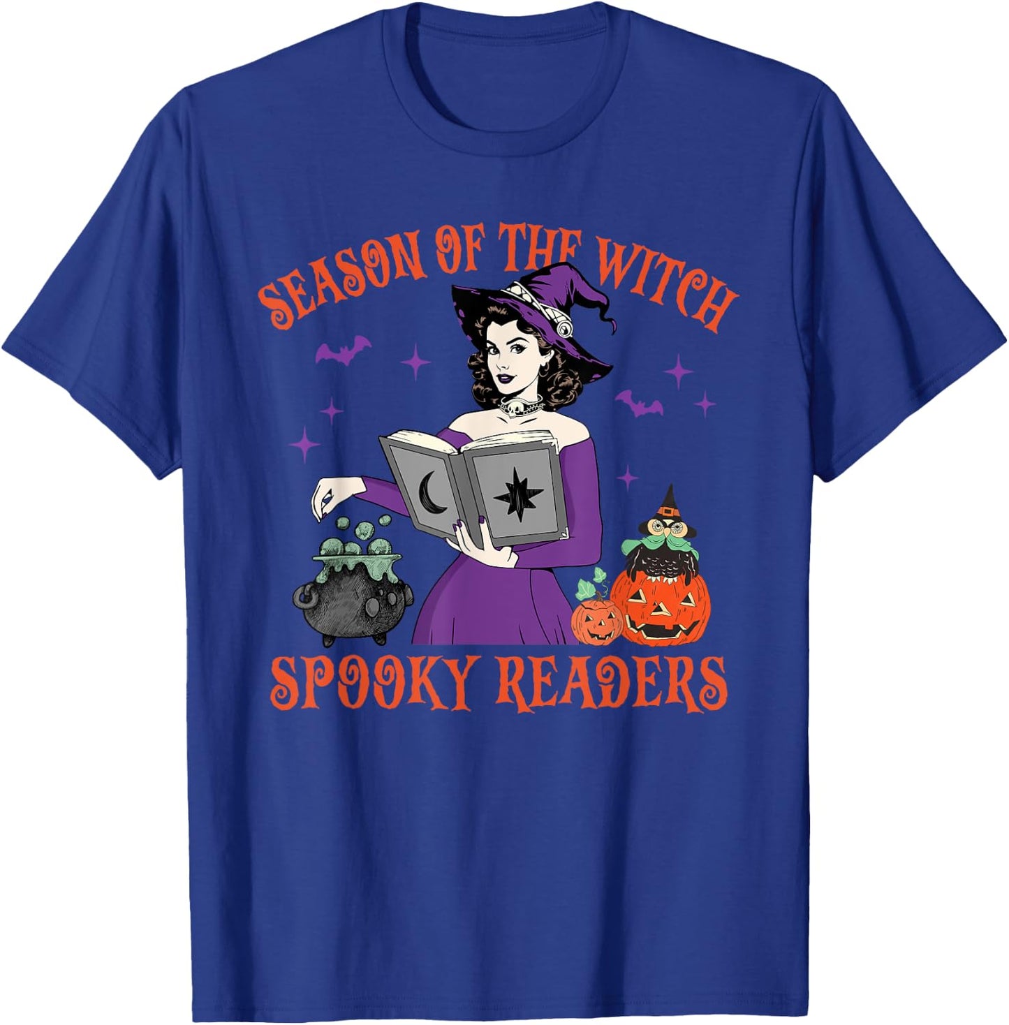 Season Of The Witch Spooky Readers Spell Book Hallowen T-Shirt - T-Shirt | Royal