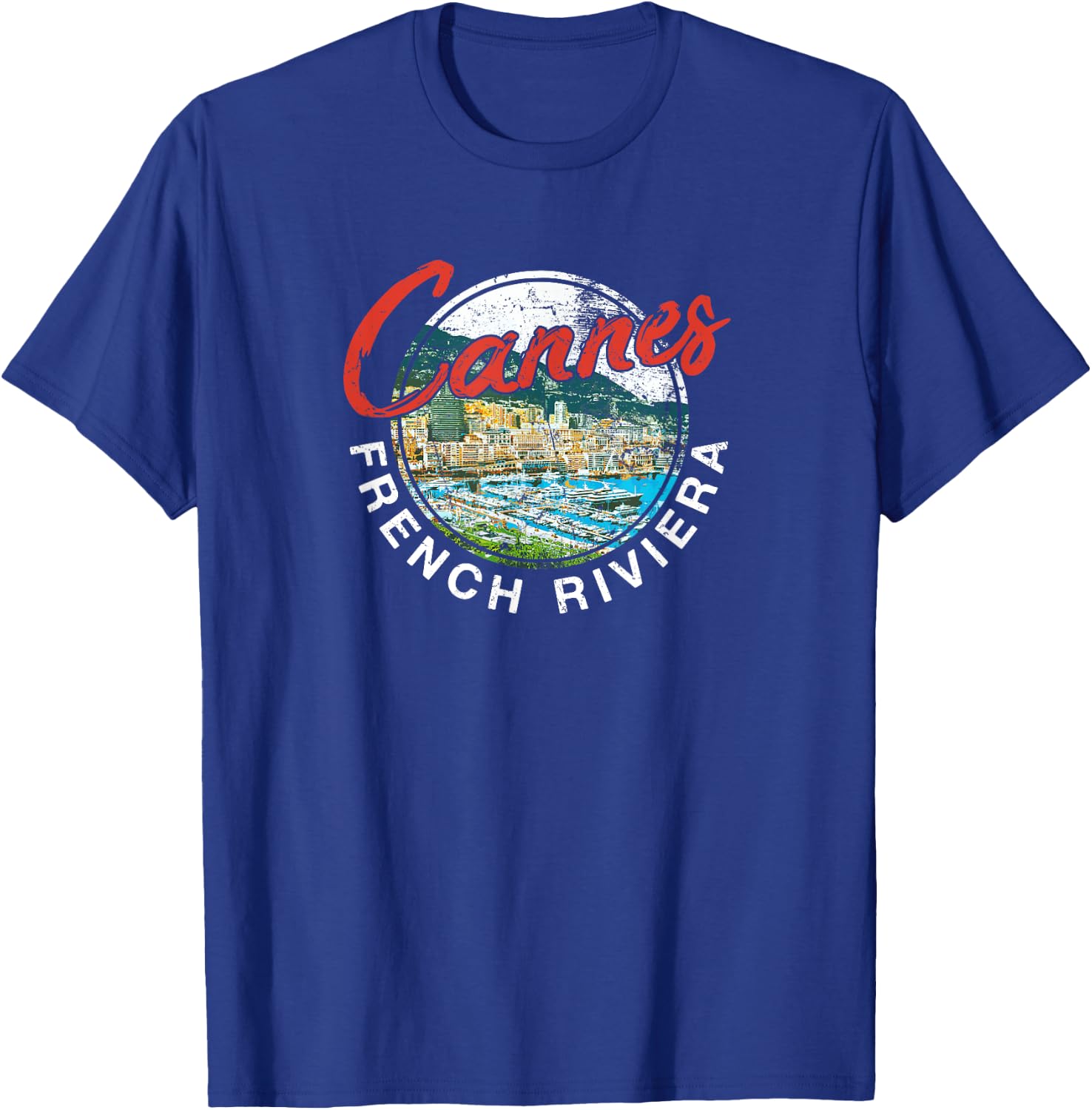 Cannes France French Riviera Vintage Travel T Shirt T-Shirt - T-Shirt | Royal