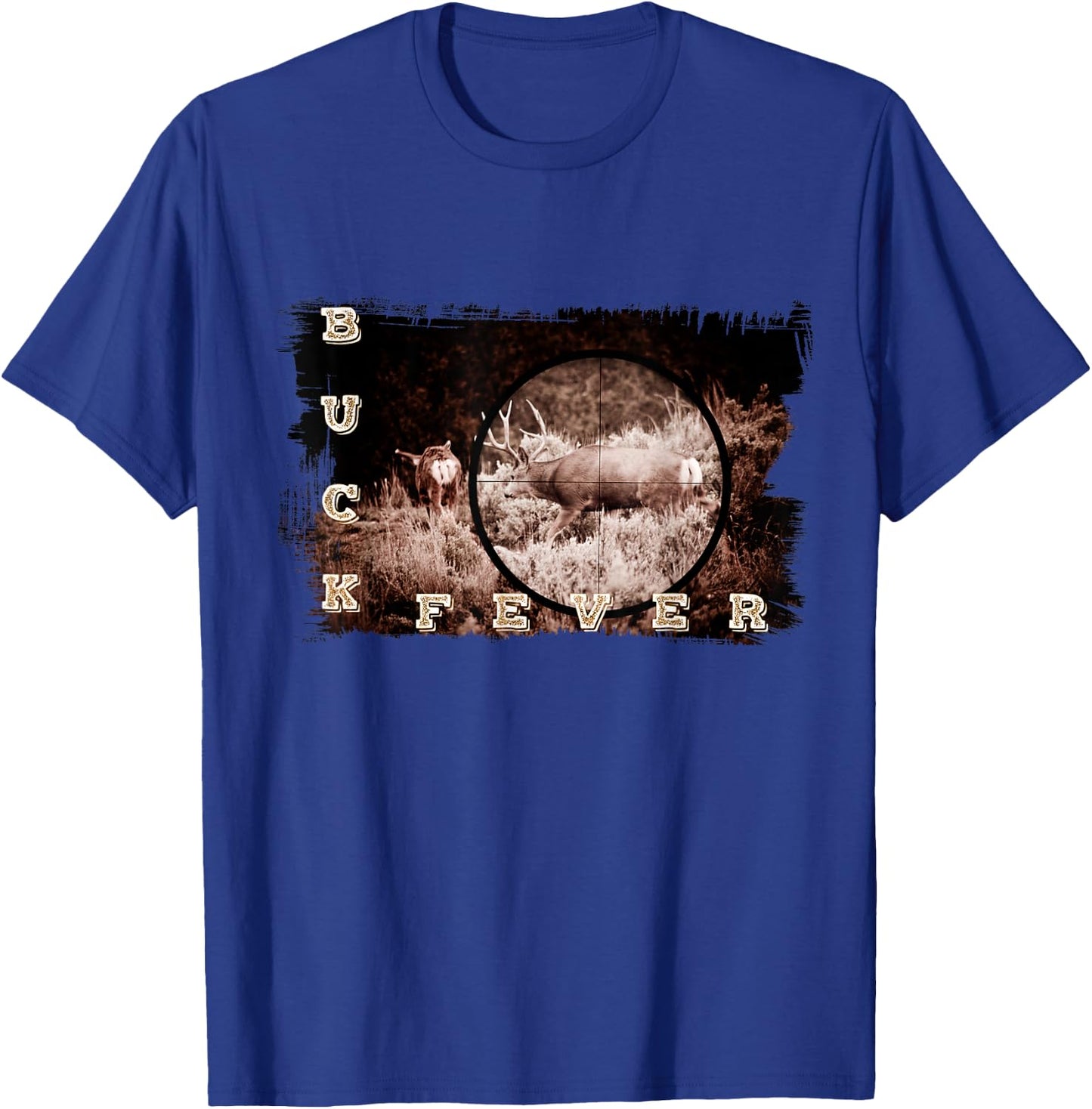 Buck Fever Rifle Hunters Mule Deer - Hunt Fever T-Shirt - T-Shirt | Royal
