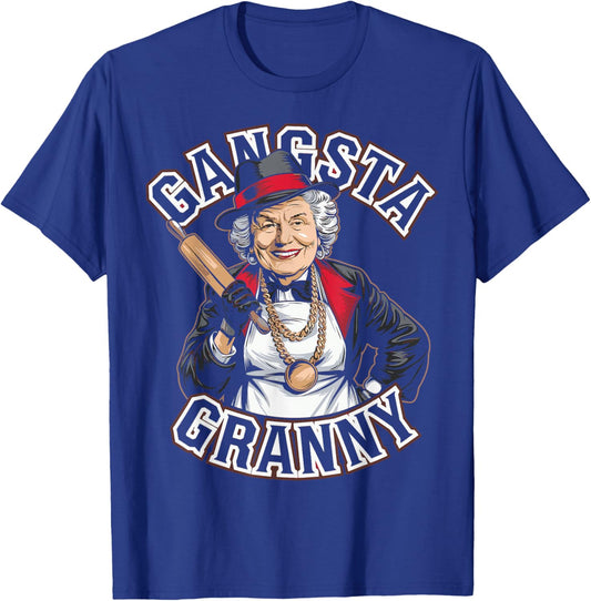 Emo Gangsta Granny Gangster Grandmother for Grandma Grammy T-Shirt - T-Shirt | Royal