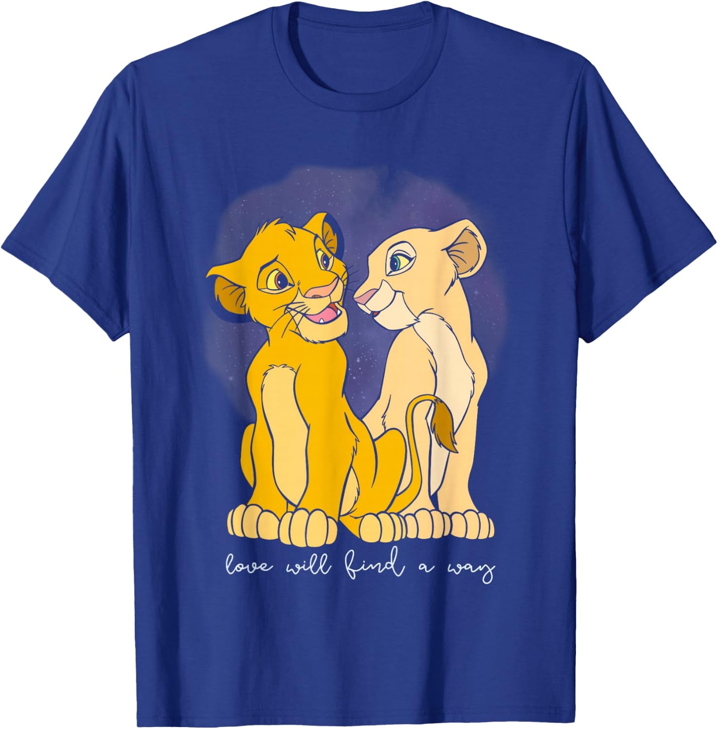 Disney The Lion King Valentine's Day Simba & Nala Vintage T-Shirt - T-Shirt | Royal
