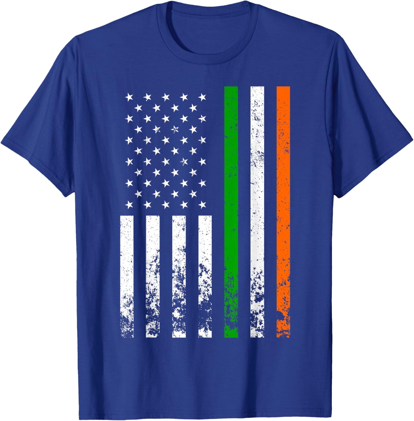 Irish American Flag Ireland Flag ST Patrick's Day Gift Lucky Small T-Shirt - T-Shirt | Royal