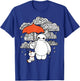 Disney Big Hero 6 Baymax Patterned Rain Clouds Portrait T-Shirt - T-Shirt | Royal