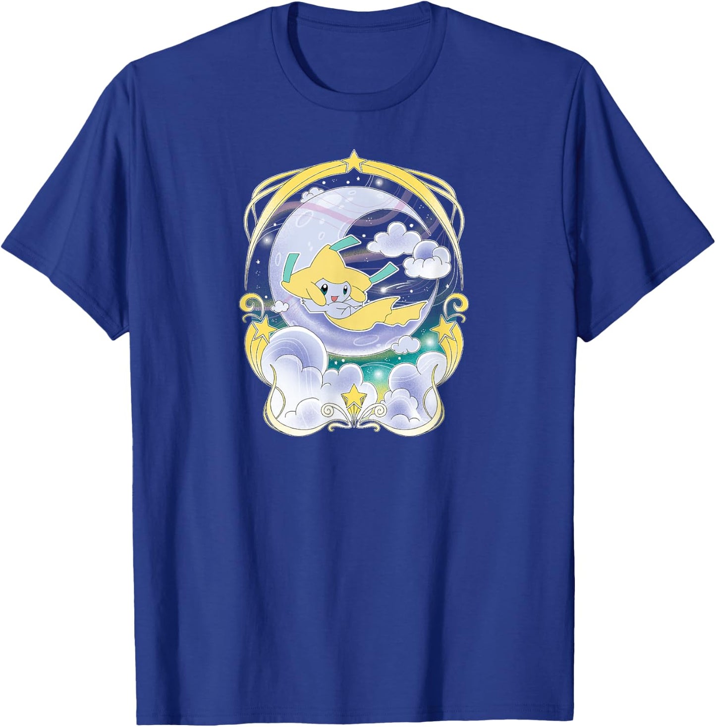 Pokémon - Jirachi Celestial Night Sky Moon Mythical Type T-Shirt - T-Shirt | Royal