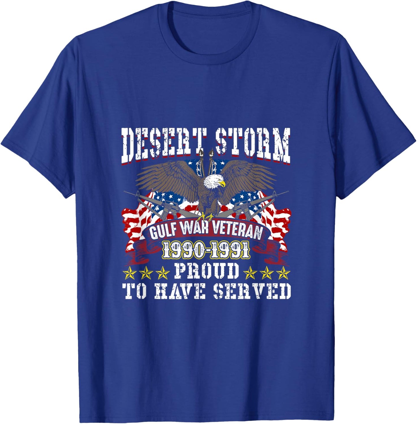 Desert Storm Veteran Desert Storm Gulf War Veteran 1990-1991 T-Shirt - T-Shirt | Royal