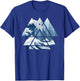 The Great Sacred Geometry Triangles - Misty Forest Wave T-Shirt - T-Shirt | Royal