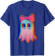 Funny Ghost Trippy Vaporwave Halloween Techno Rave Party T-Shirt - T-Shirt | Royal