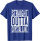 Straight Outta Crystal Lake Great Travel & Gift T-Shirt - T-Shirt | Royal