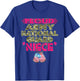 Proud Army National Guard Niece Dog Tags US Military Family Men Women Kids T-Shirt - T-Shirt | Royal