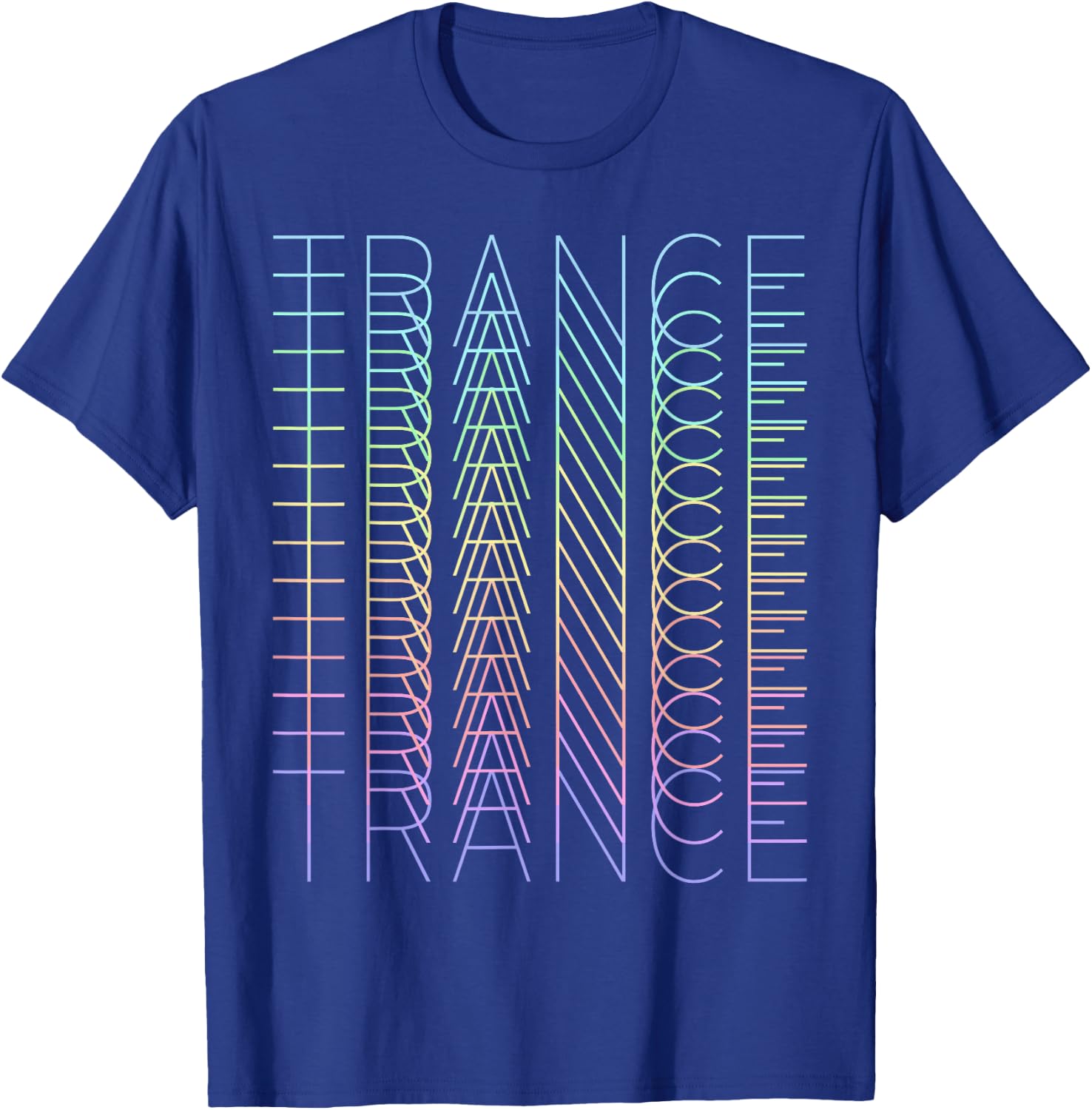 BIGUP EDM Psy Tekk Techno Rave Designs Trance Techno Music DJ Rave Party Techno Festival T-Shirt - T-Shirt | Royal