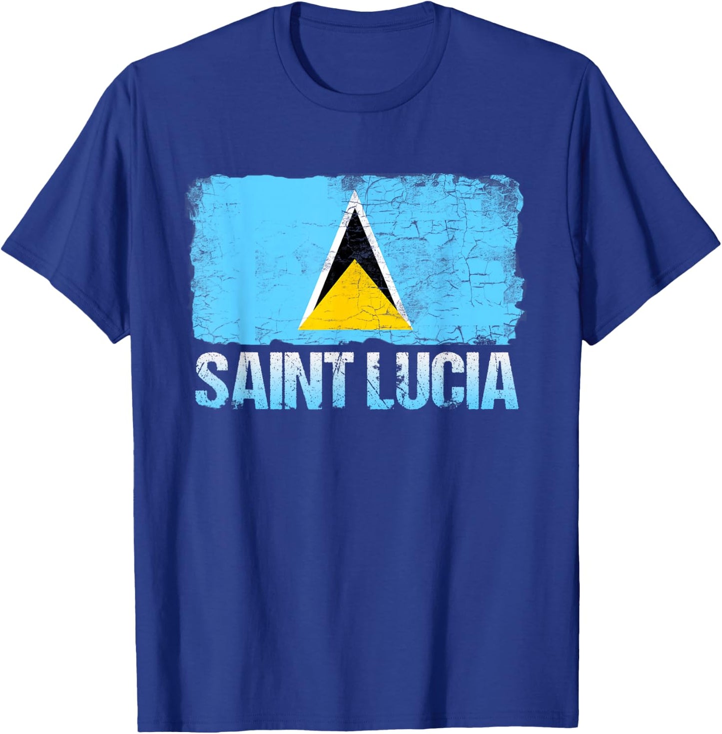 Saint Lucia Flag -Saint Lucian Flag Gift T-Shirt - T-Shirt | Royal