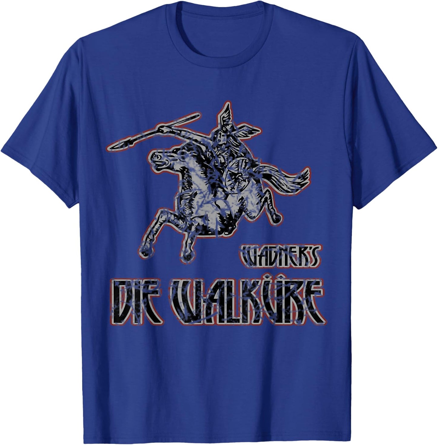Wagner's Die Walkure epic music, Valkyrie distressed T-Shirt - T-Shirt | Royal