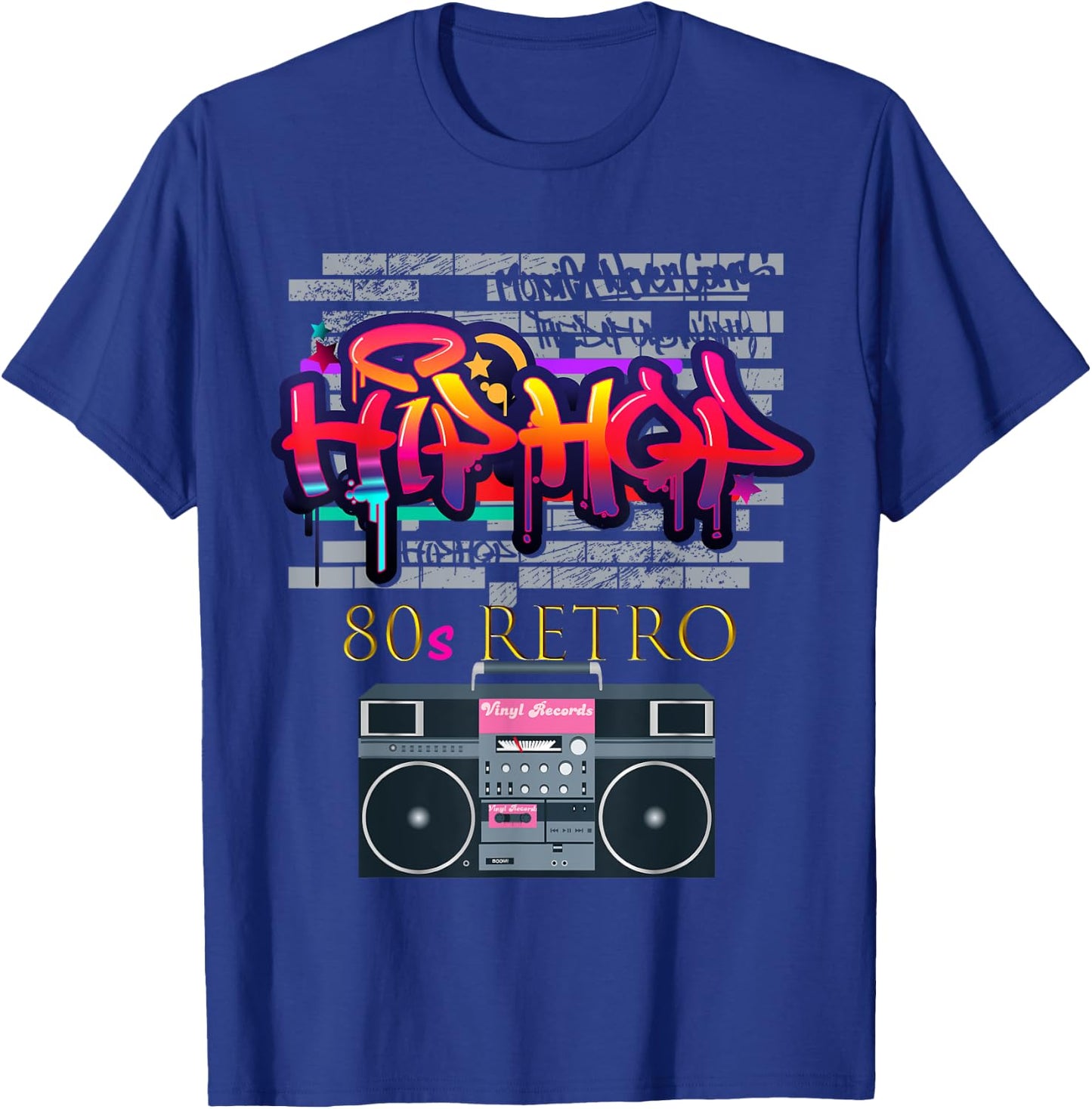 Women CUTE: Hip Hop 80s Costume Shirt Party Outfit Gift T-Shirt - T-Shirt | Royal