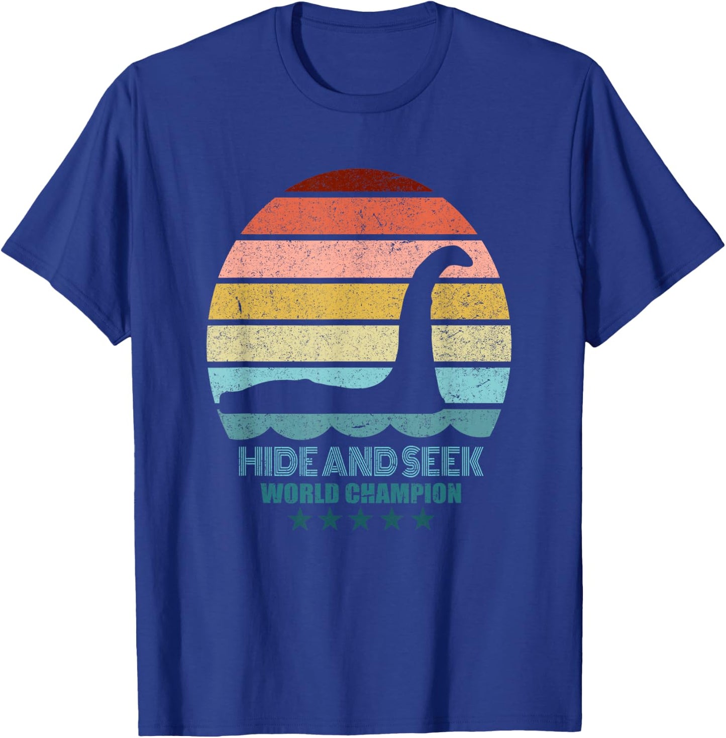 Nessie Hide And Seek Shirt - Lochness Monster T-Shirt - T-Shirt | Royal