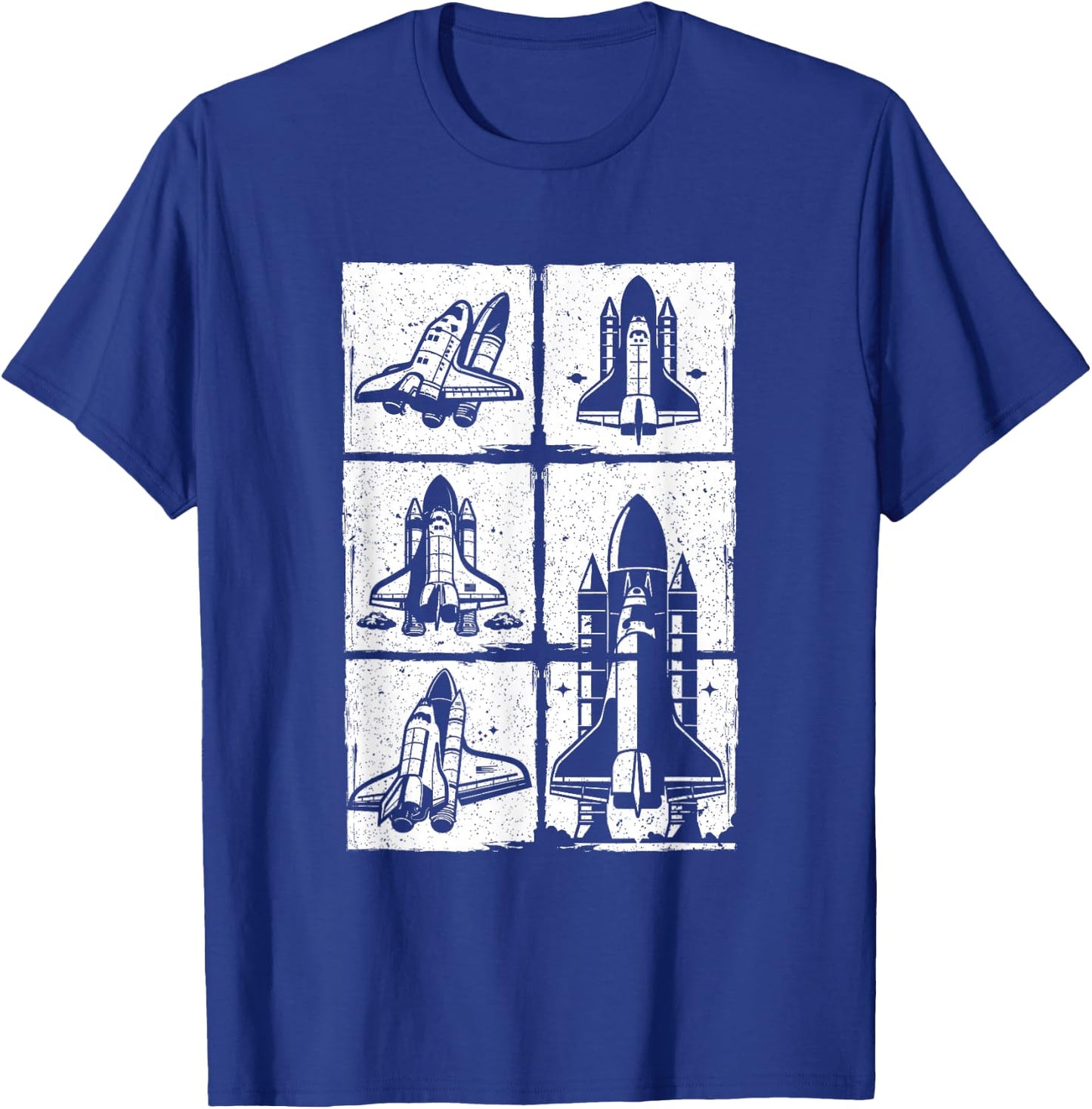 Vintage Retro Space Shuttle T-Shirt - T-Shirt | Royal