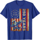 250 Years Dab Dance Vintage USA Flag 4th of July 1776 2026 T-Shirt - T-Shirt | Royal