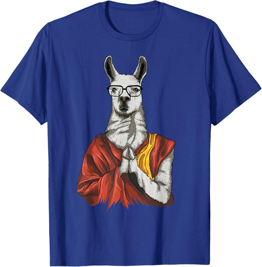 Dalai Lama Dali Llama Shirt | Cute Meditation Funny Gift T-Shirt - T-Shirt | Royal