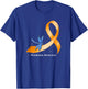 Hippie Dragonfly Orange Ribbon Leukemia Awareness Gifts T-Shirt - T-Shirt | Royal