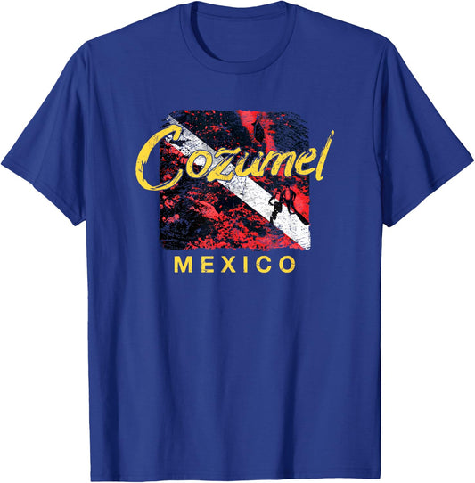 Cozumel DIVE Mexico SCUBA Diving T Shirt T-Shirt - T-Shirt | Royal