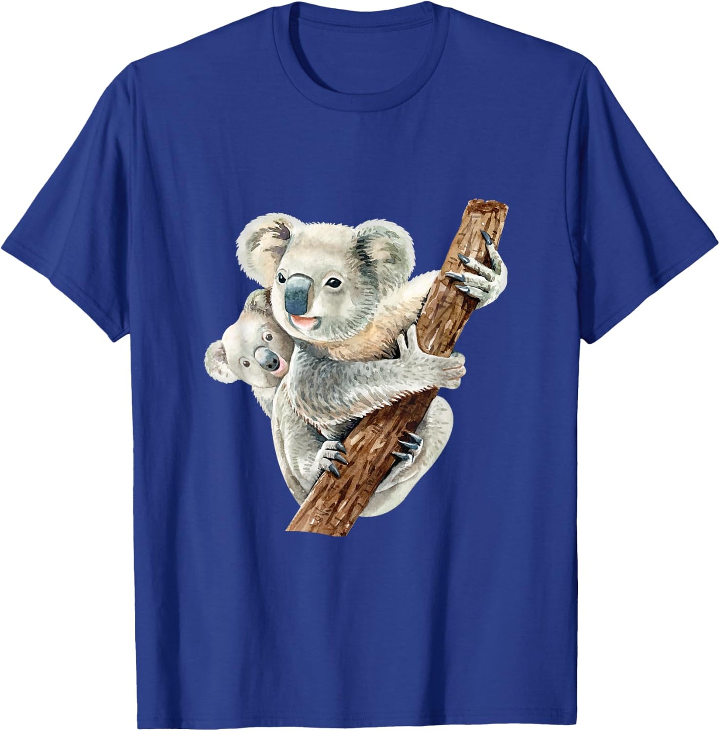 Realistic Australian Koala Parenting Cute Baby Wildlife T-Shirt - T-Shirt | Royal