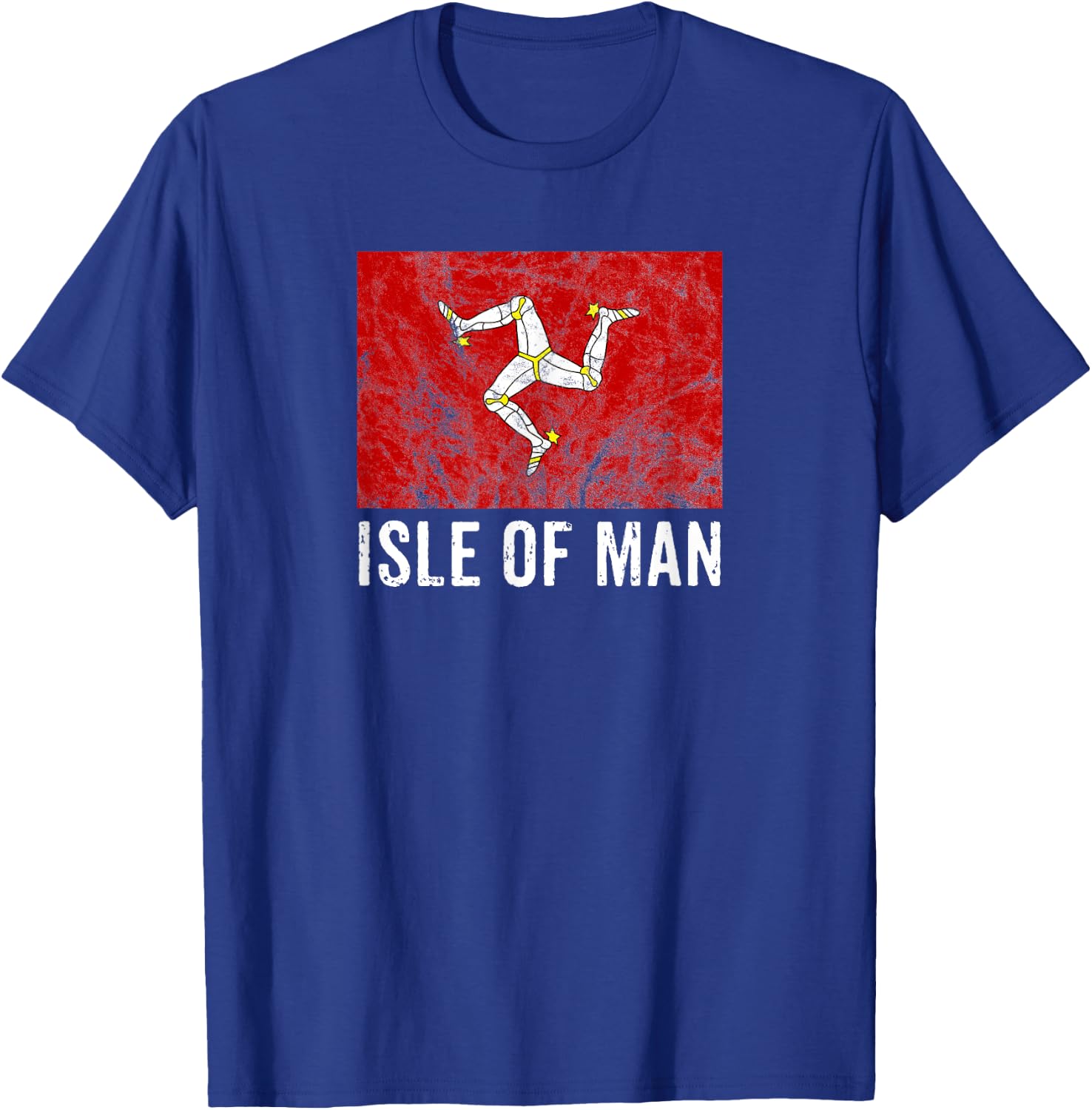 Isle Of Man Traditional Manx Flag Vintage 3 Legs Of Man T-Shirt - T-Shirt | Royal