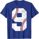 9th Birthday 2016 Baseball Boys Kids Nine 9 Ninth Gift T-Shirt - T-Shirt | Royal