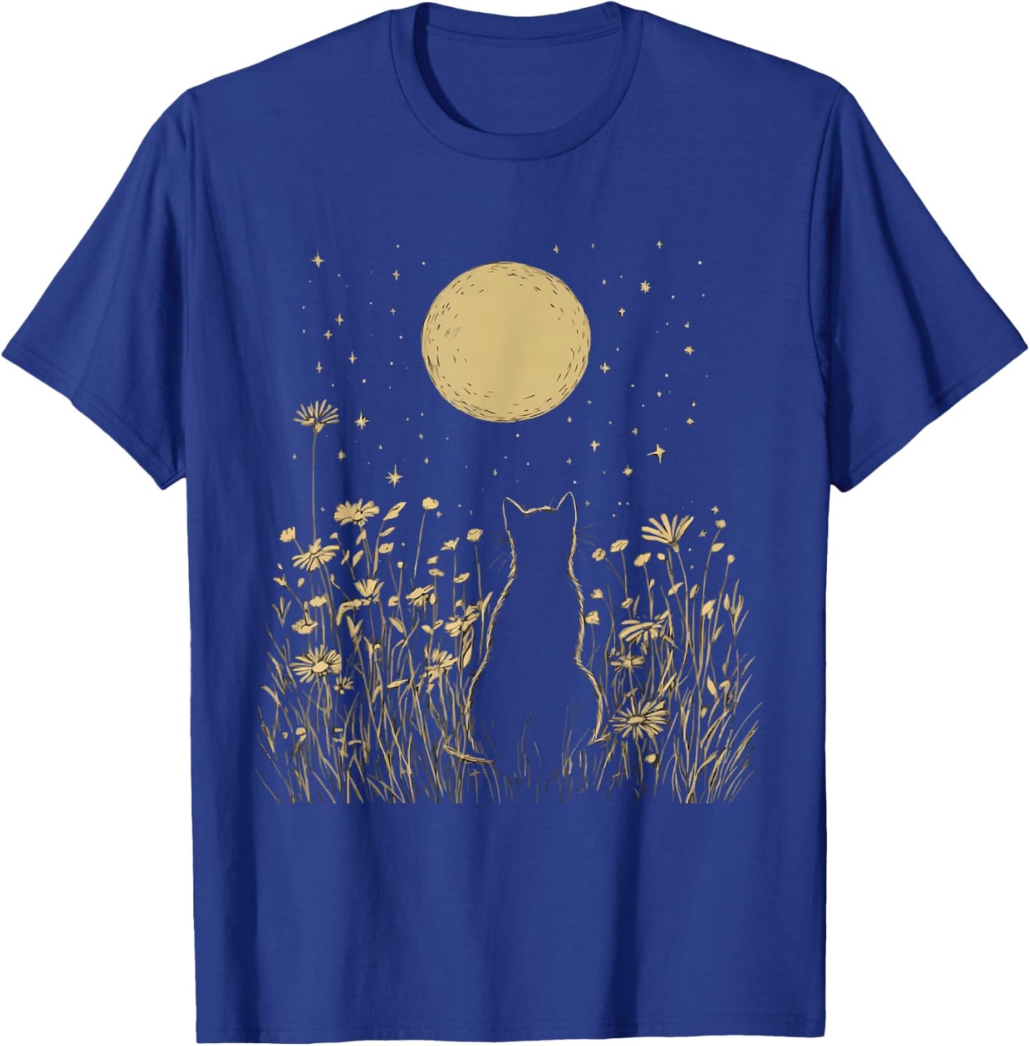 Astrology Cat Kitty Meow Animal Pet Outerspace Constellation T-Shirt - T-Shirt | Royal