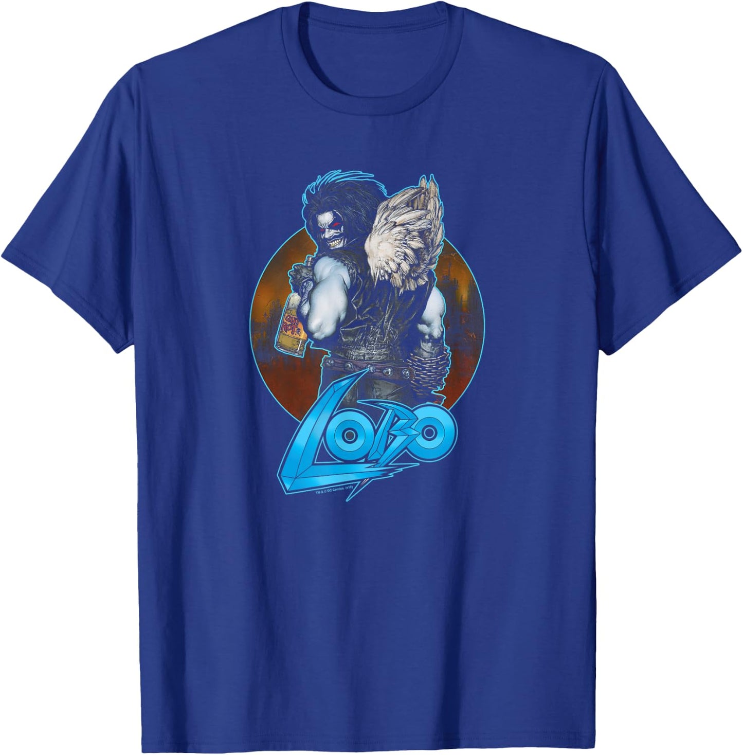DC Comics Lobo Gut Rot -Adults T-Shirt - T-Shirt | Royal