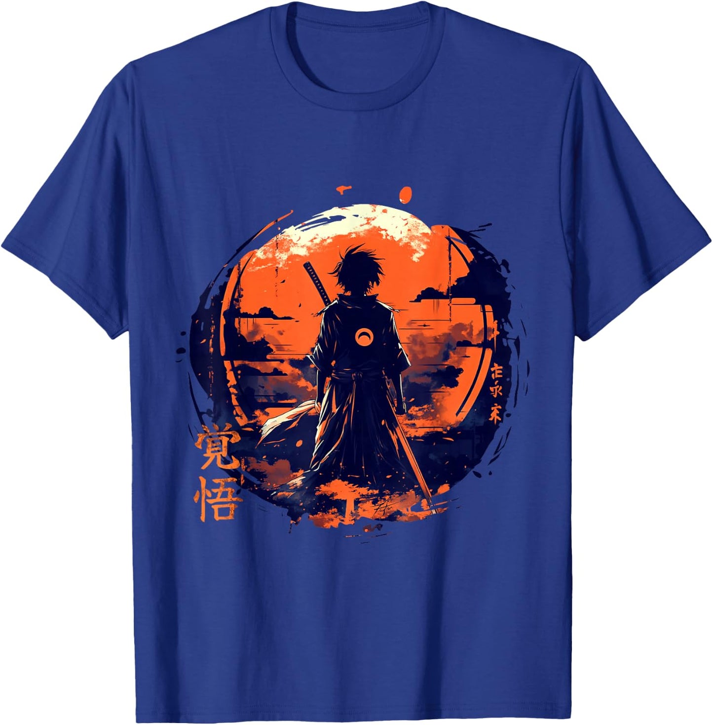 Japanese Anime Samurai Aesthetic in vaporwave harajuku style T-Shirt - T-Shirt | Royal