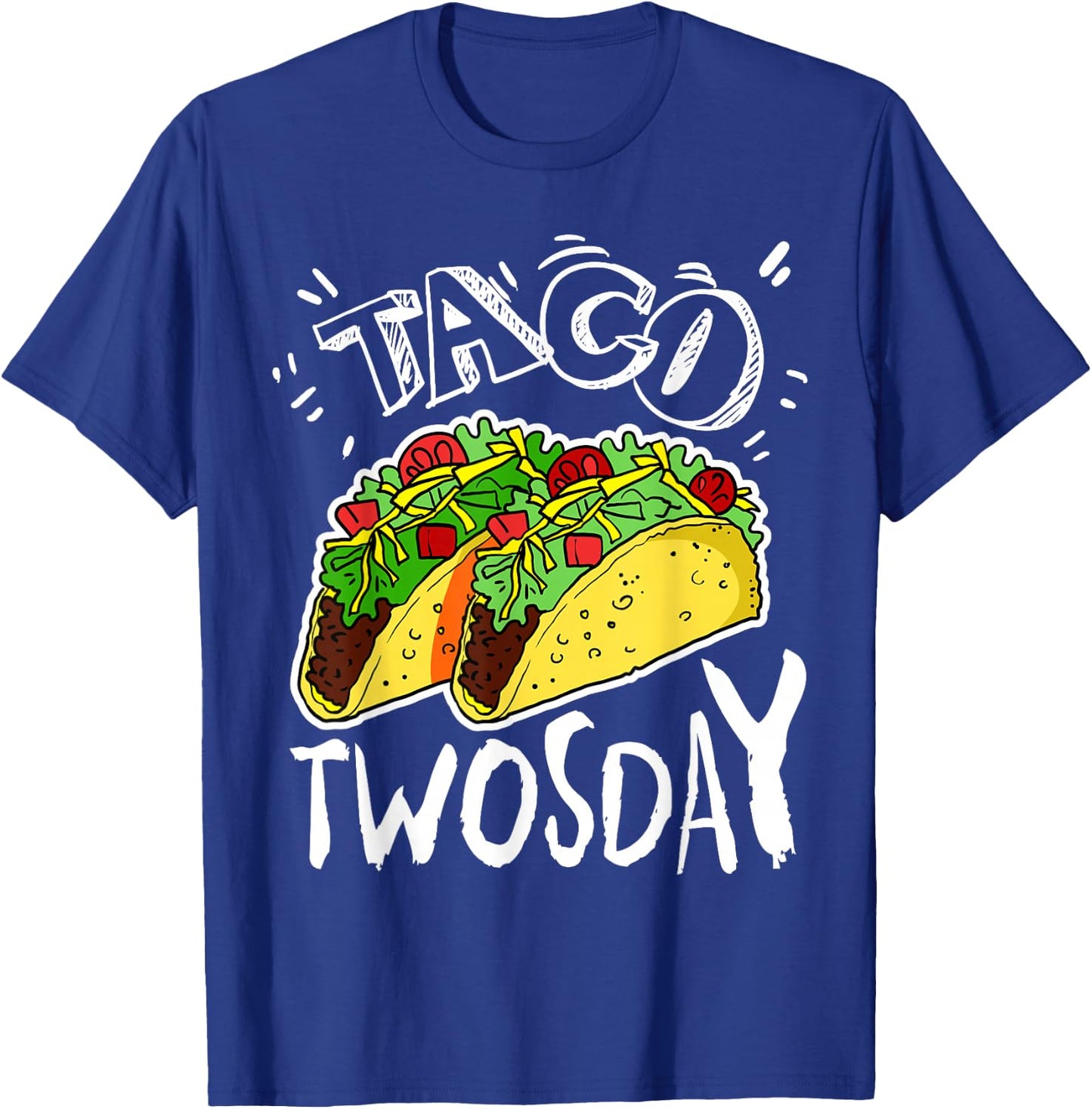 Taco Twosday Shirt 2 Two Year Old Boy Girl Birthday Gift T-Shirt - T-Shirt | Royal