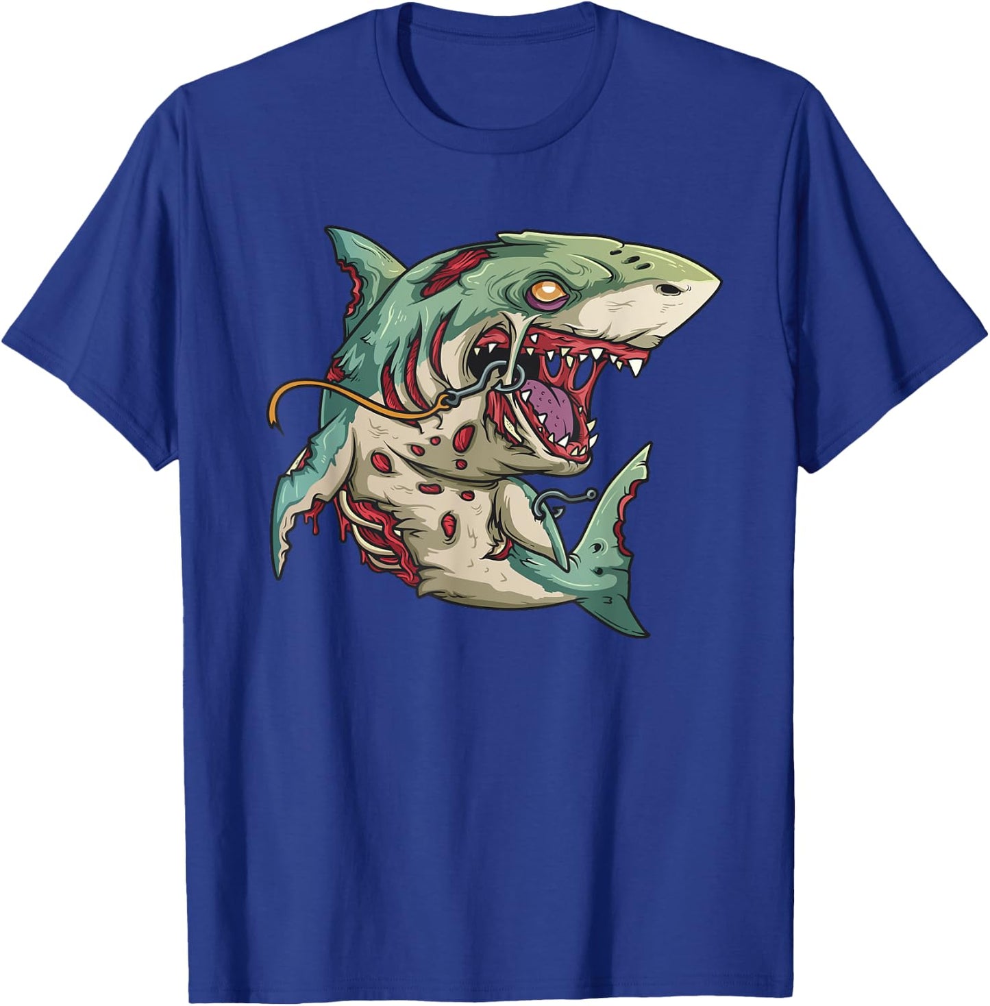 Zombie Shark Halloween Party Outfit Gift Surfer Children T-Shirt - T-Shirt | Royal