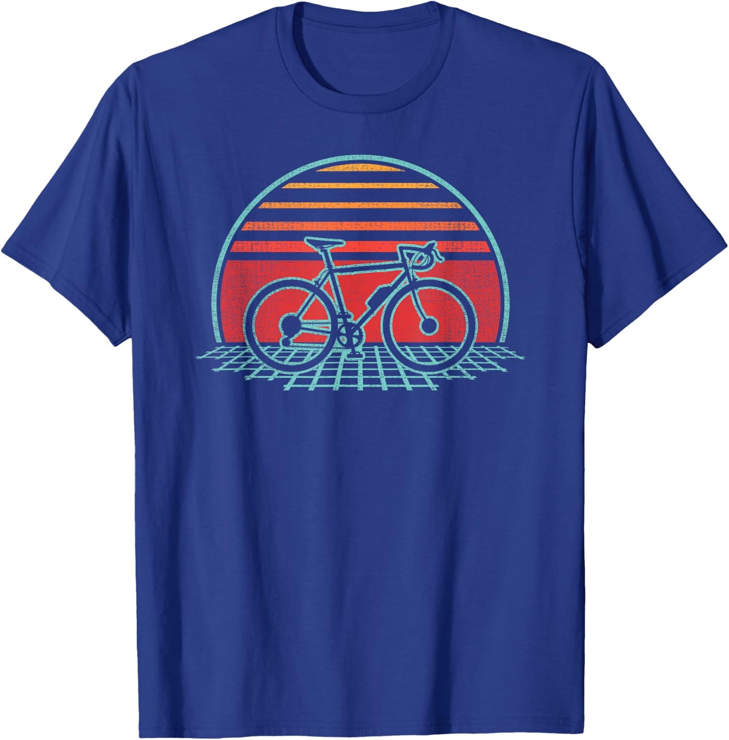 Bicycle Retro Vintage Cycling 70s 80s Style Gift T-Shirt - T-Shirt | Royal