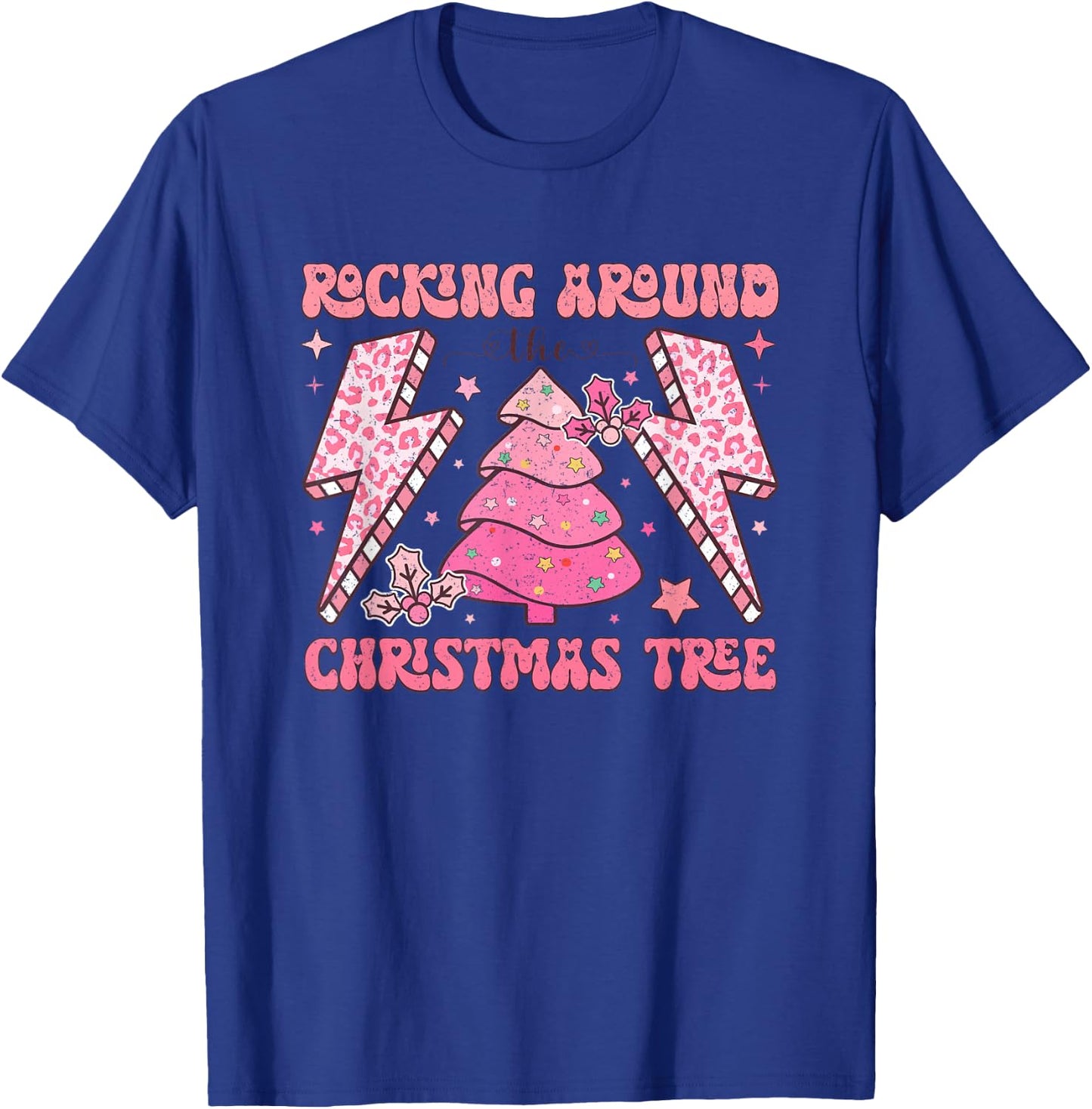 Rocking Around The Christmas Tree T-Shirt - T-Shirt | Royal