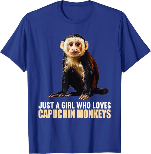 Capuchin Monkeys Capuchin Monkey T-Shirt - T-Shirt | Royal
