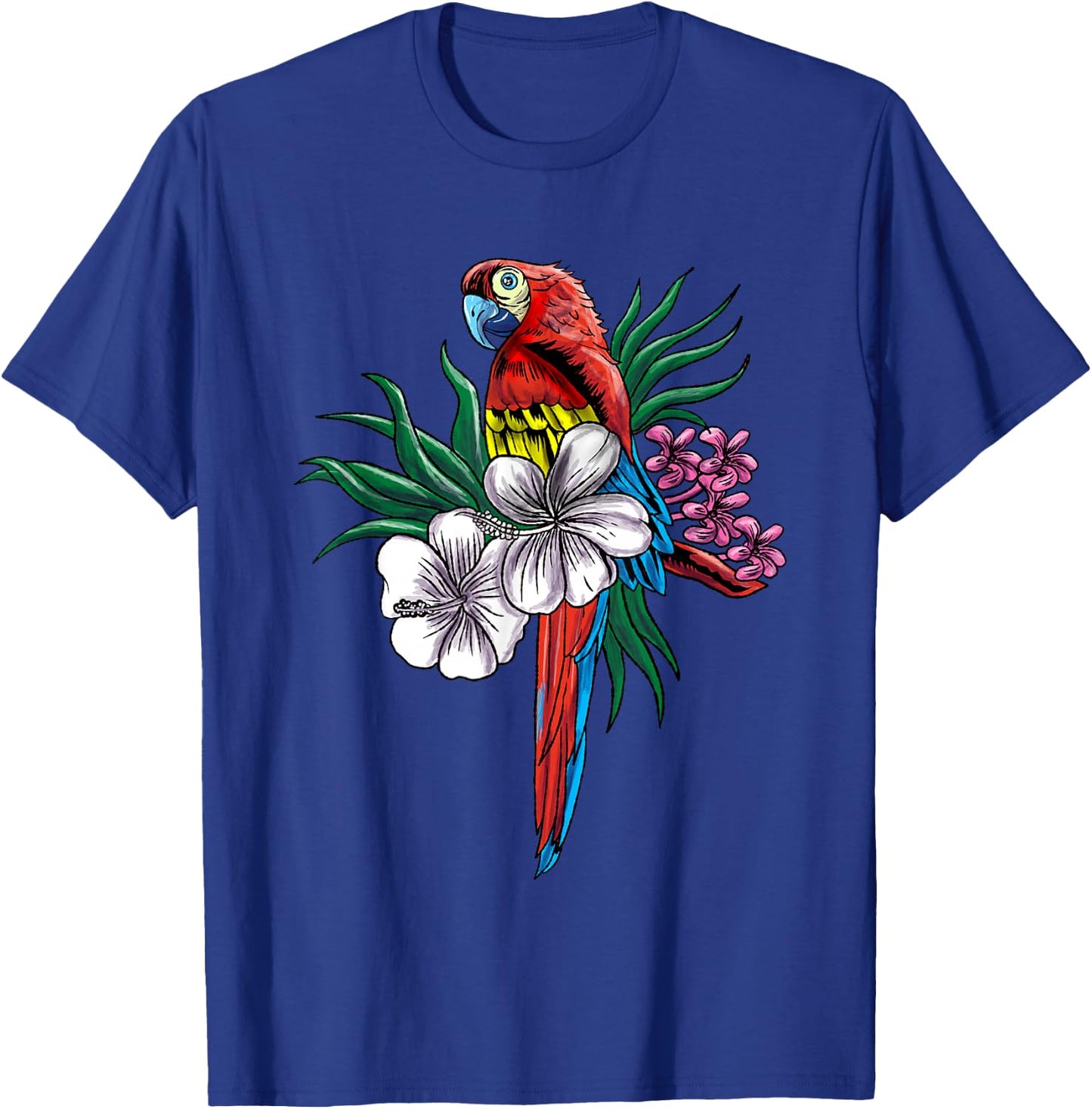 Parrot Funny Tropical Bird Cool Jungle Animal Gift T-Shirt - T-Shirt | Royal